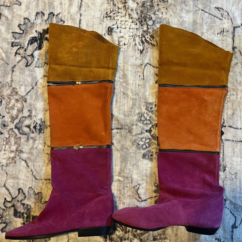 FIONI Clothing Multicolor Over the Knee Boots